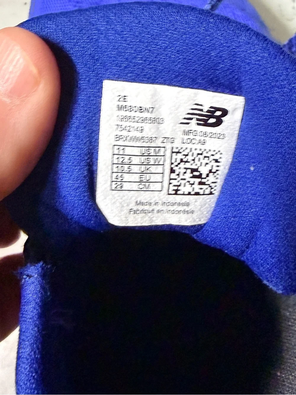 New Balance Men’s Royal Blue Running Sneakers with Yellow Trim